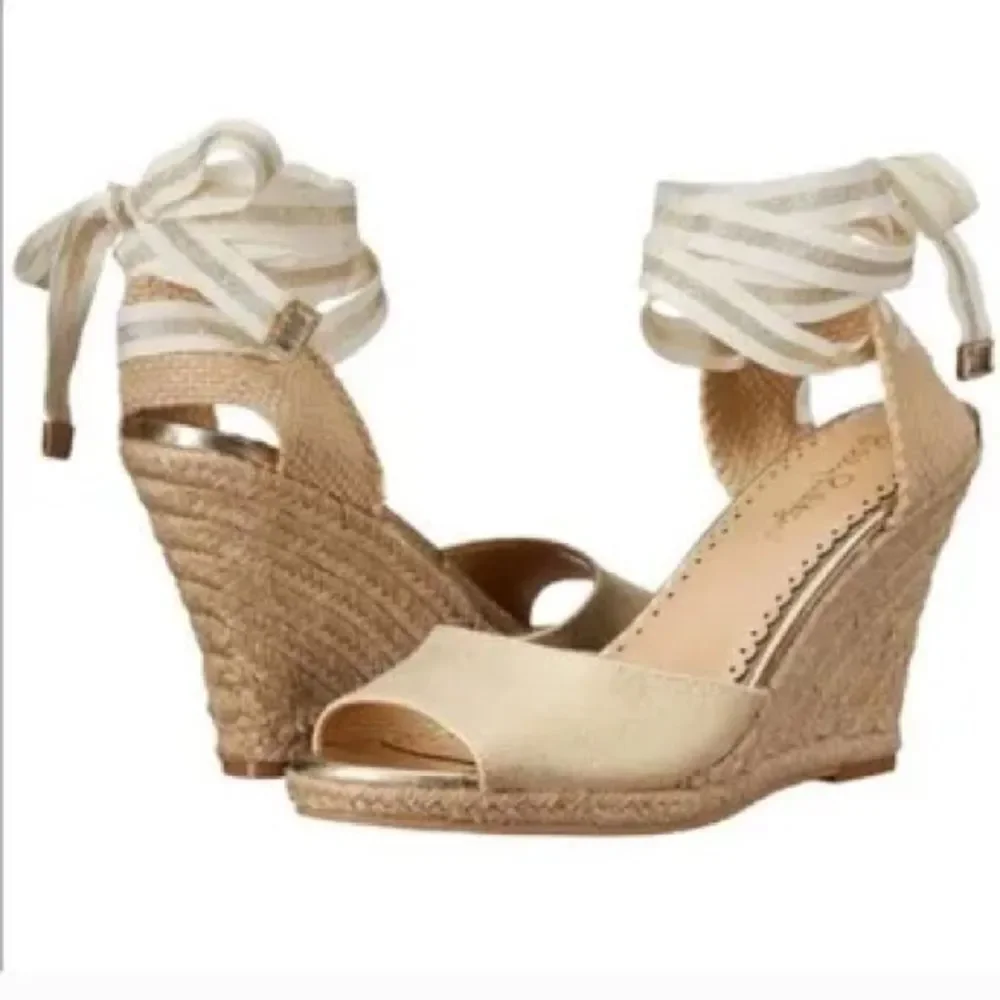 Lilly Pulitzer Elegant Espadrille Wedge Sandals Size 8